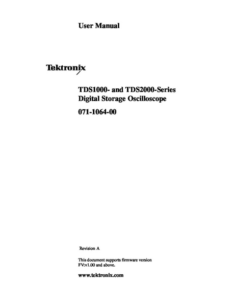 File:071-1064-00 TDS1000 and TDS2000-Series User Manual Revision A.pdf