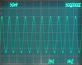 7D14 screen picture - 500 MHz signal counted on trigger path (7A19 amplifier, 7B92A time base in a 7904 mainframe)