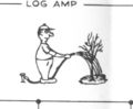 Cartoon in schematic diagram. Log Amp.