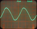 sub-millivolt triangle signal displayed through 7A22, BW=1 kHz