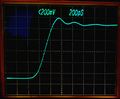 S-3A showing 280 ps risetime when probing a 50 Ω impedance with no probe attenuators.