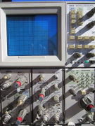 7313 — 25 MHz variable-persistence analog storage, 3 bays (1970–1974)