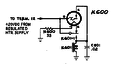 Delay relay circuit from 581/585. K600 is the delay relay, K601 the main anode voltage relay.