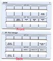 Front & Back side of MaxiRom Keyboard overlay