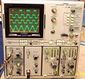 Tektronix 7844 front view (with 7A26, 7A19, 7B80 and 7B85, Opt.03 CRT EMI screen)