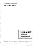 Thumbnail for File:TektronixRM567ServiceManual.pdf