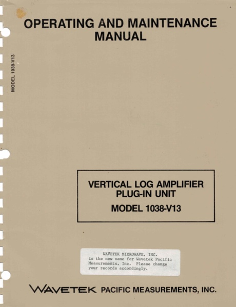 File:Wavetek 1038 V13 Operating and Maintenance Manual.pdf