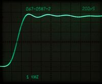 7104 rise time measurement as before, 1000 Hz repetition rate at same brightness settings.