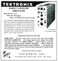 Tek 112 ad from Electronics, Dec 1949
