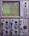 Tektronix 7603, front view with display