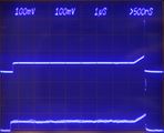 S-52 pulse in real time (top trace) and sampled (bottom trace) shown simultaneously on 7844. Approximately equal time scales.
