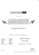 Thumbnail for File:Telequipment D75 Oscilloscope Service Manual.pdf